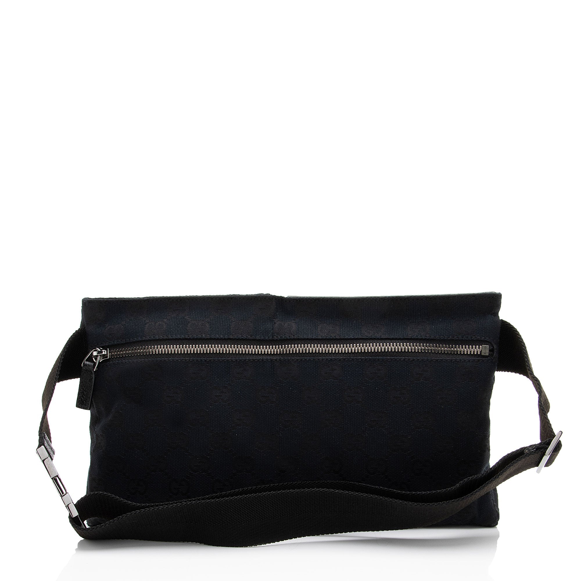 Gucci GG Canvas Double Pocket Belt Bag