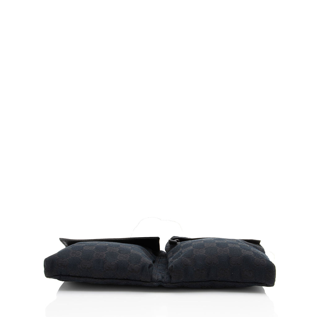 Gucci GG Canvas Double Pocket Belt Bag