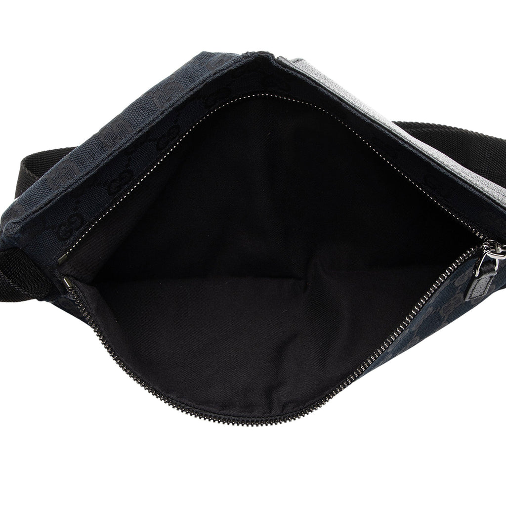 Gucci GG Canvas Double Pocket Belt Bag