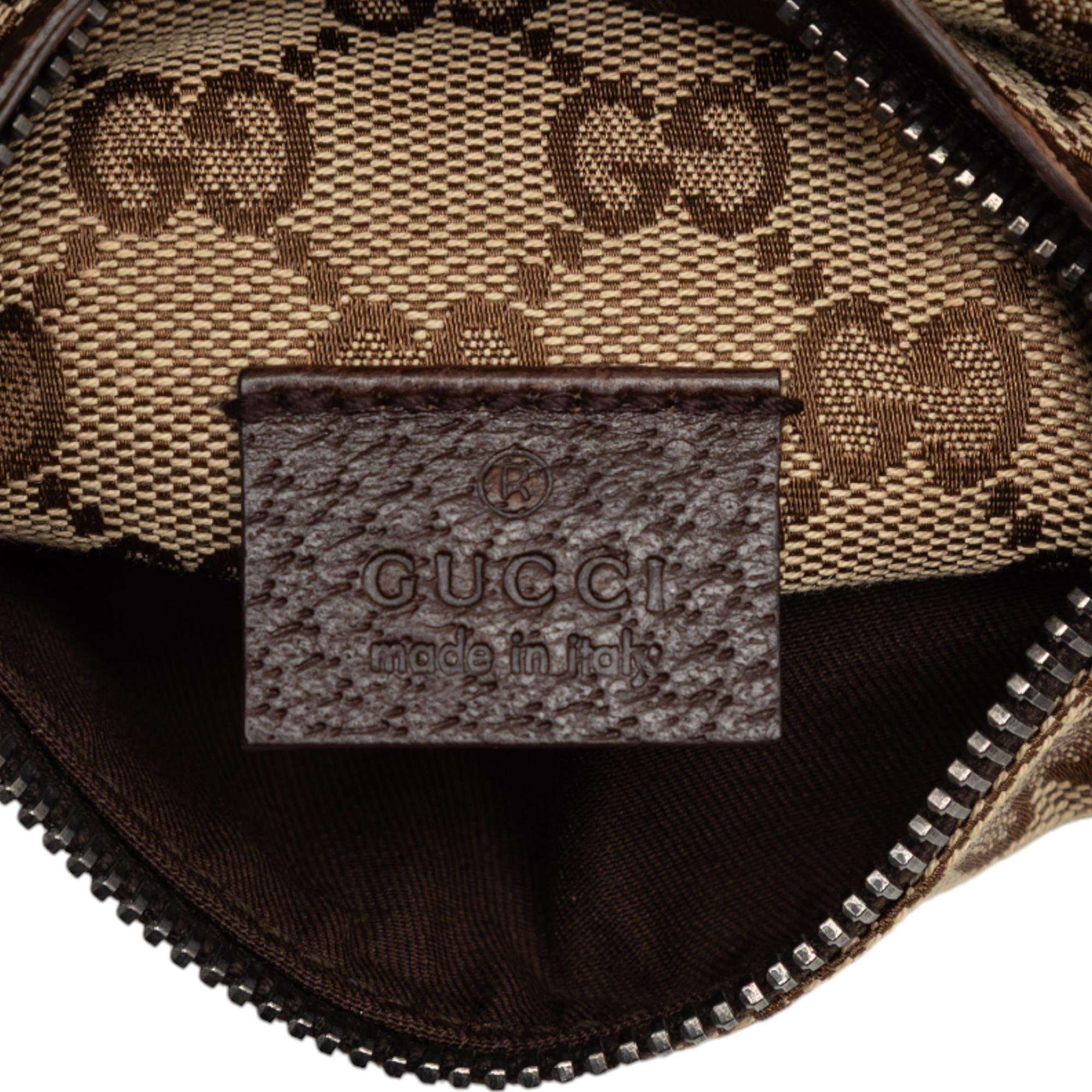 Gucci GG Canvas Double Pocket Belt Bag