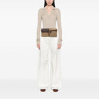 Gucci GG Canvas Double Pocket Belt Bag