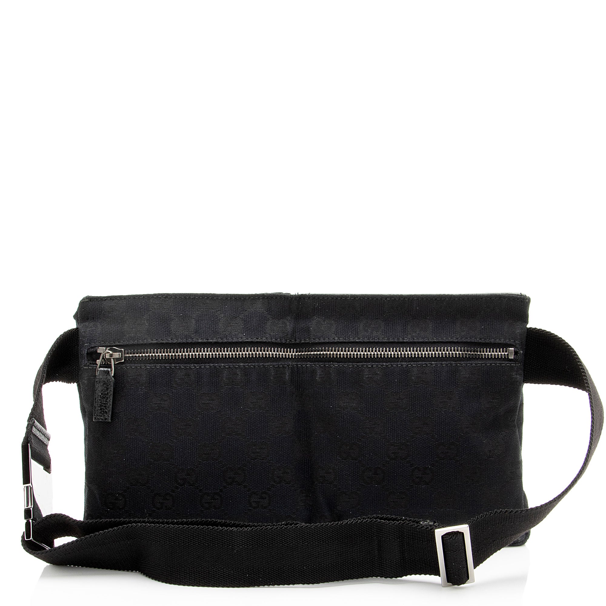 Gucci GG Canvas Double Pocket Belt Bag