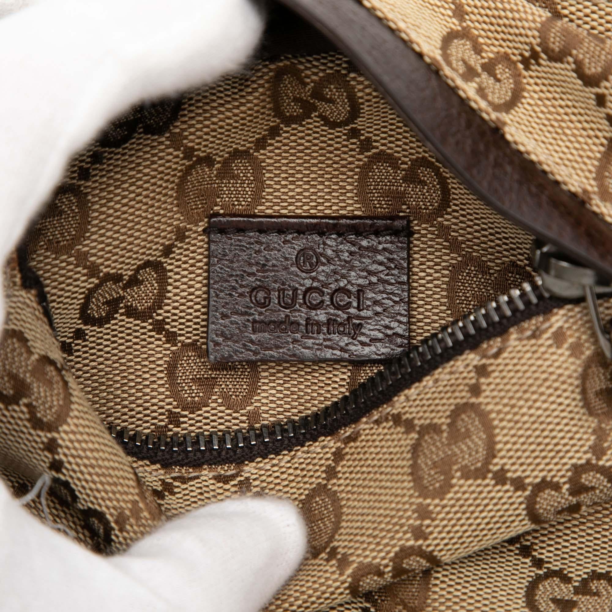 Gucci GG Canvas Double Pocket Belt Bag