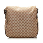 Gucci GG Canvas Double Pocket Flap Messenger (SHG-35377)