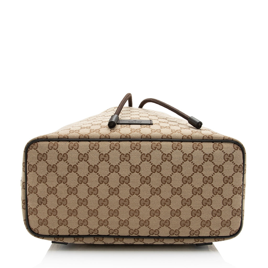 Gucci GG Canvas Drawstring Backpack (SHF-23566)