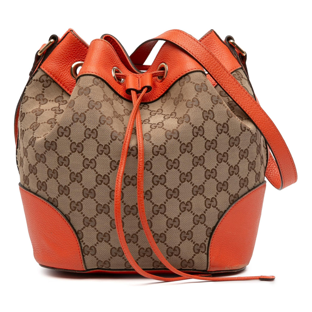 Gucci GG Canvas Drawstring Bucket Bag
