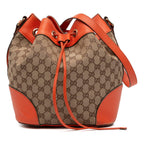 Gucci GG Canvas Drawstring Bucket Bag