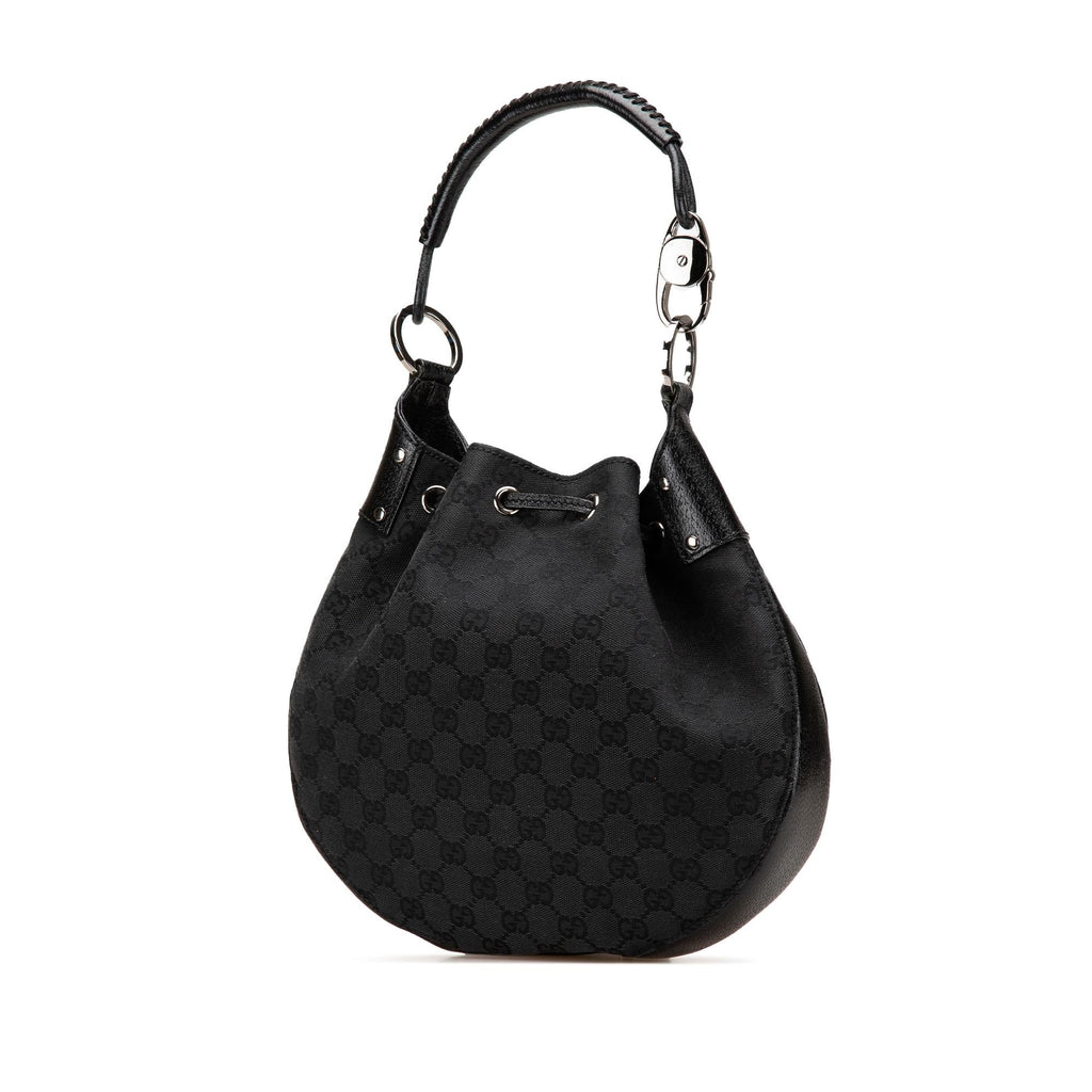Gucci GG Canvas Drawstring Hobo