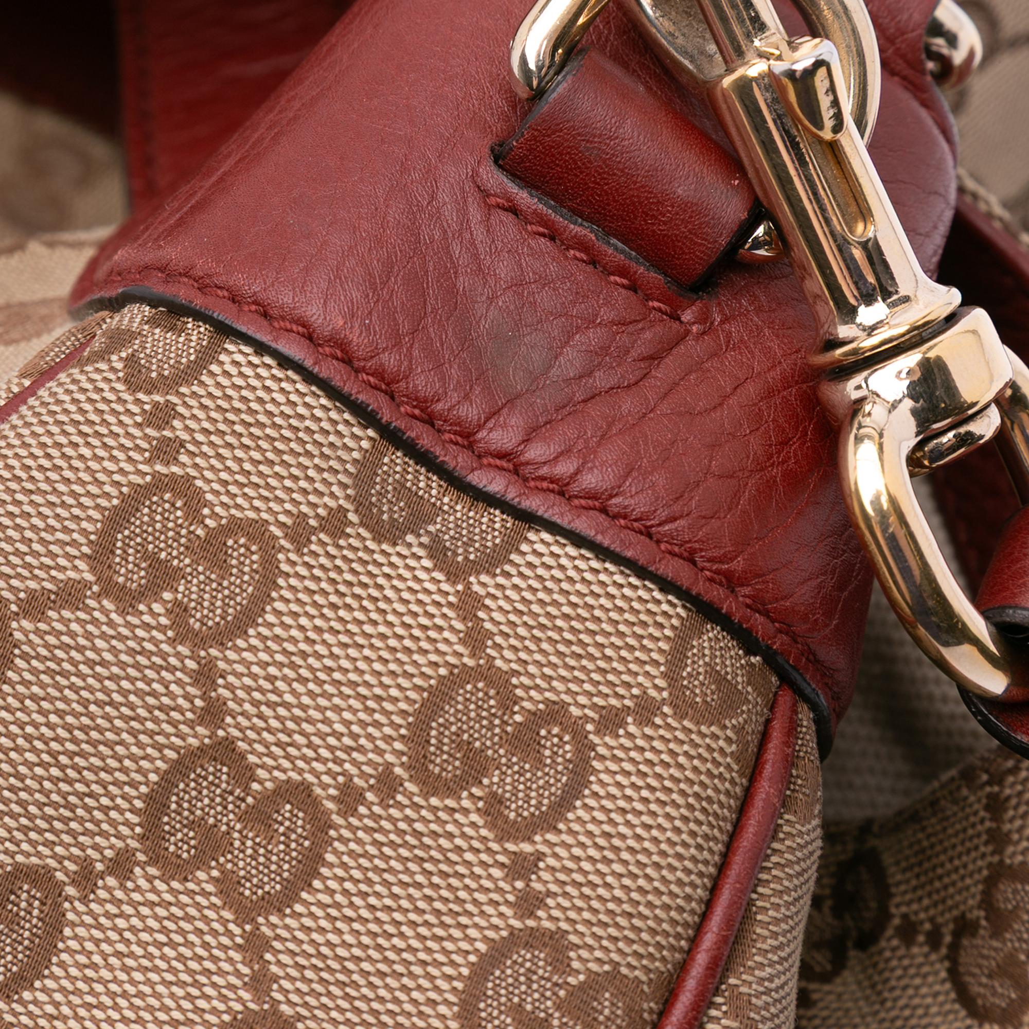 Gucci GG Canvas Dressage Satchel