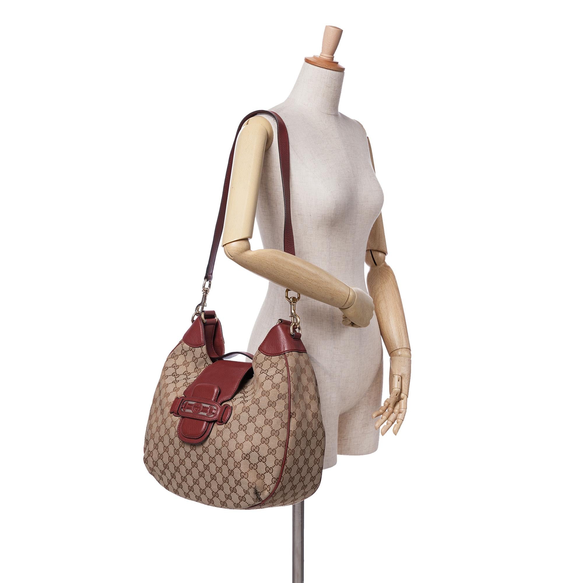 Gucci GG Canvas Dressage Satchel