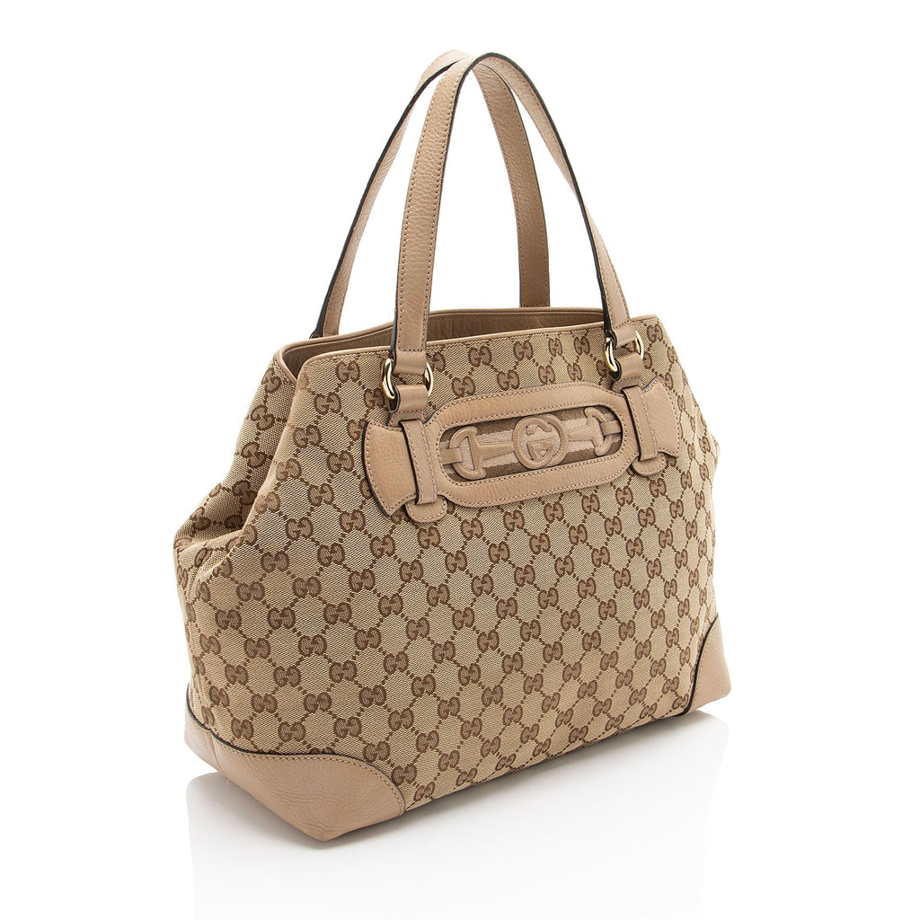 Gucci GG Canvas Dressage Tote