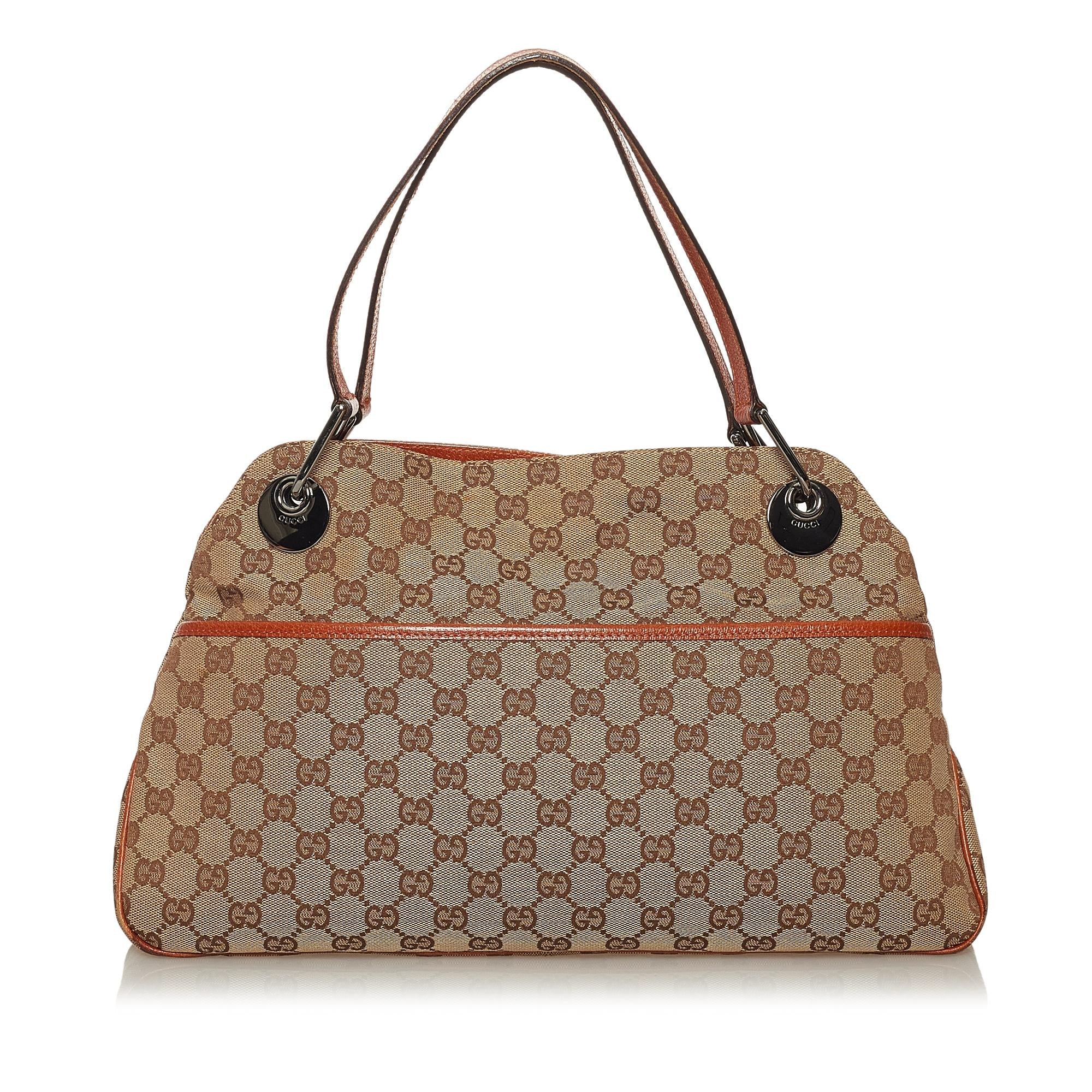 Gucci GG Canvas Eclipse Shoulder Bag (SHG-29205)