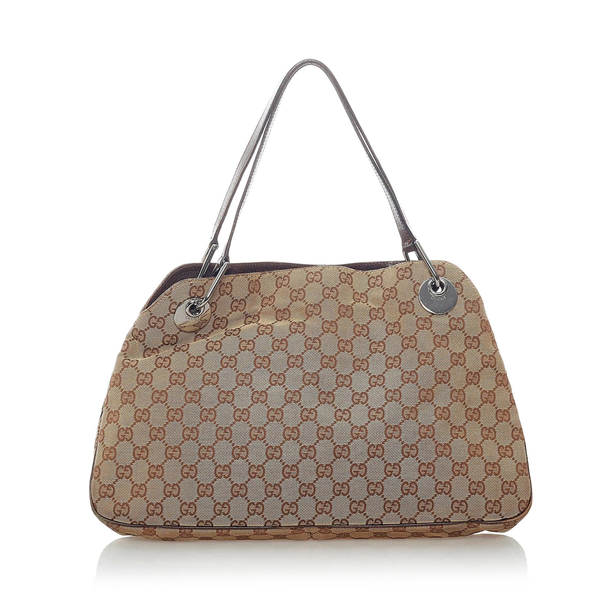 Gucci GG Canvas Eclipse Shoulder Bag (SHG-32020)