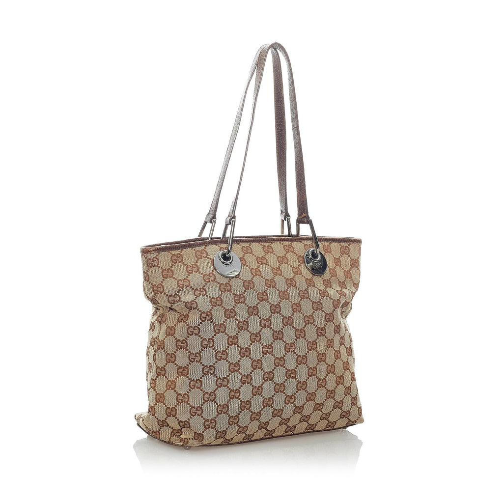 Gucci GG Canvas Eclipse Shoulder Bag (SHG-32066)