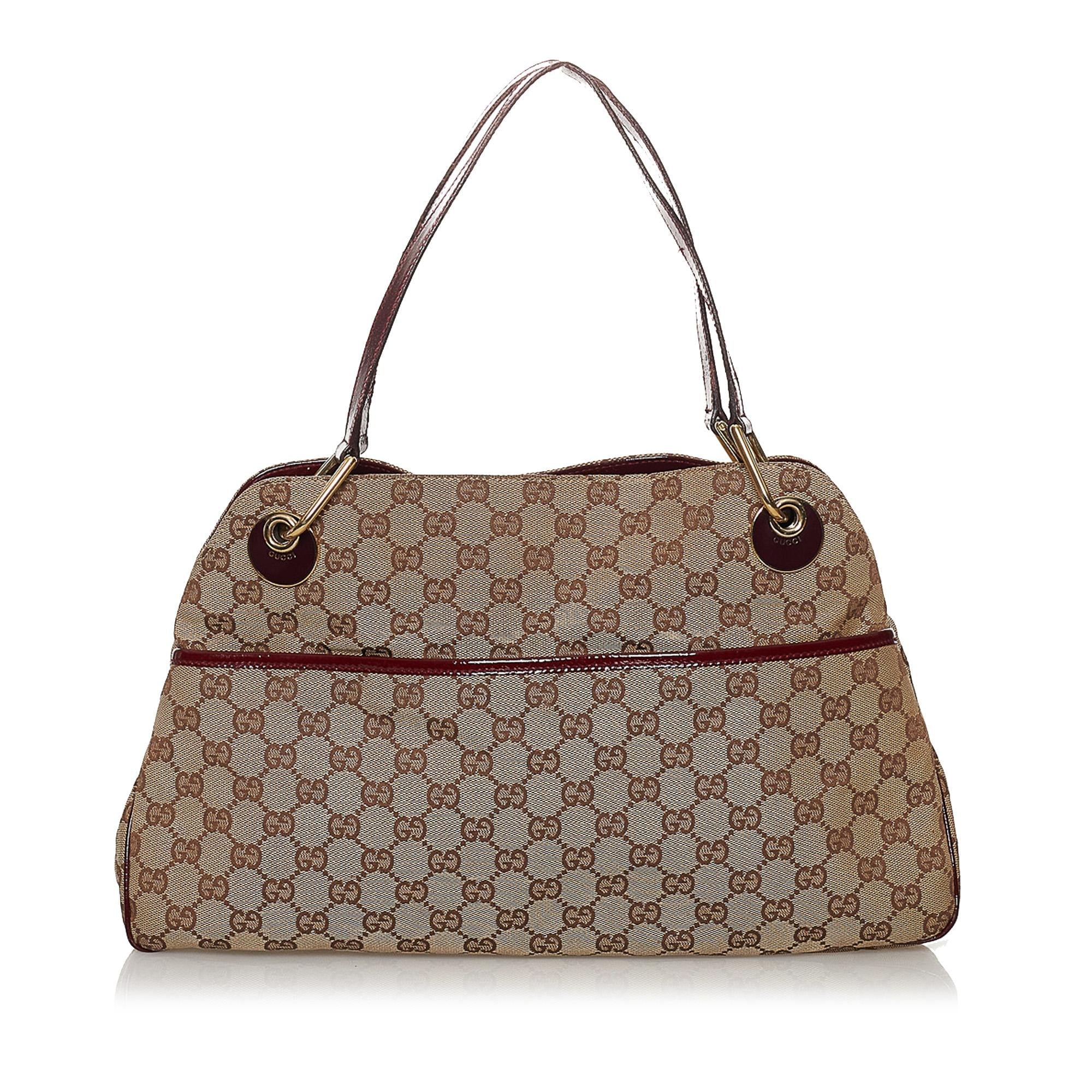 Gucci GG Canvas Eclipse Shoulder Bag (SHG-33943)