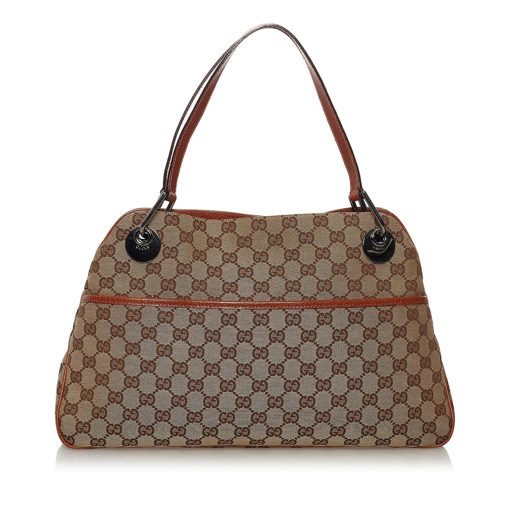 Gucci GG Canvas Eclipse Shoulder Bag (SHG-34757)