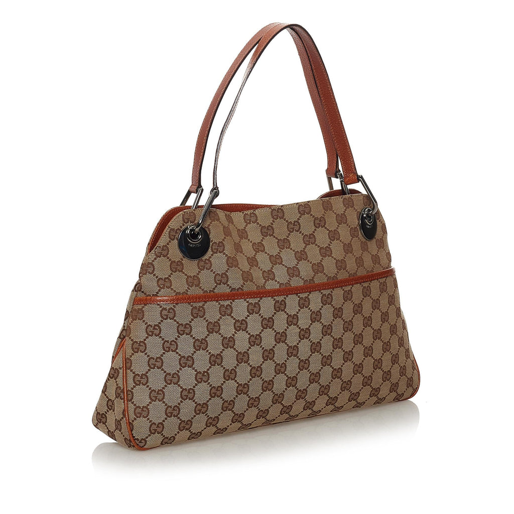 Gucci GG Canvas Eclipse Shoulder Bag (SHG-34757)