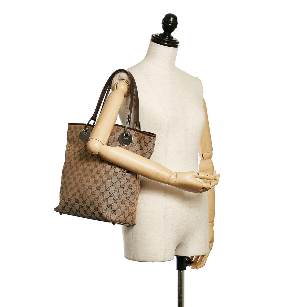 Gucci GG Canvas Eclipse Tote Bag (SHG-31574)