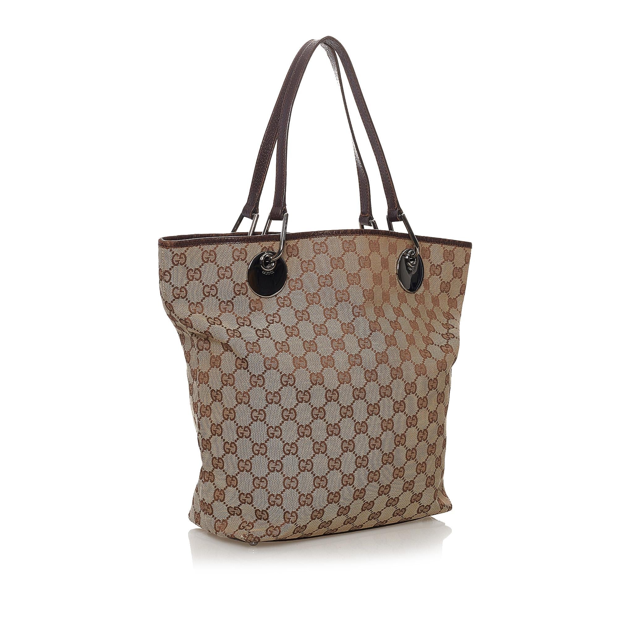Gucci GG Canvas Eclipse Tote Bag (SHG-31574)