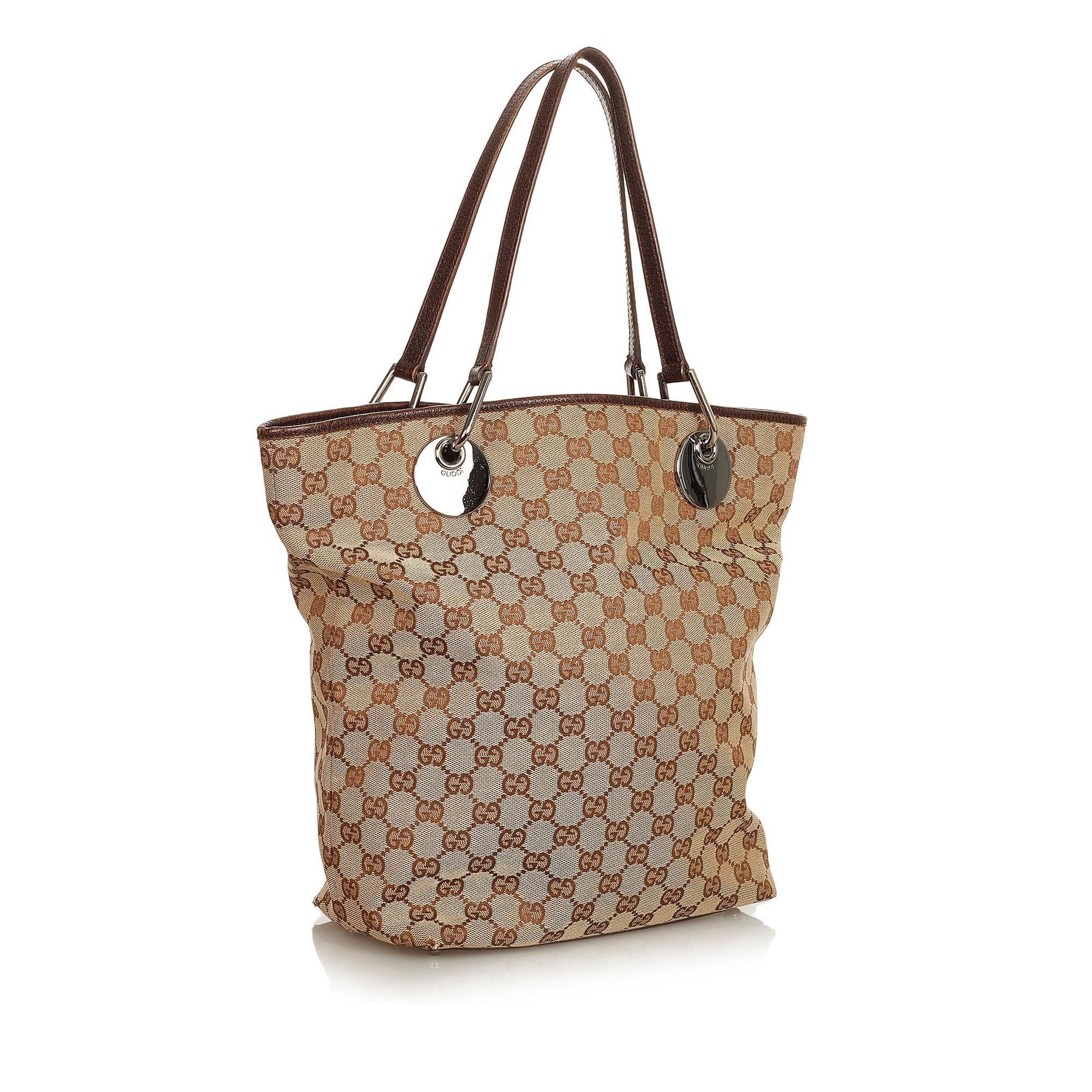 Gucci GG Canvas Eclipse Tote Bag (SHG-31835)