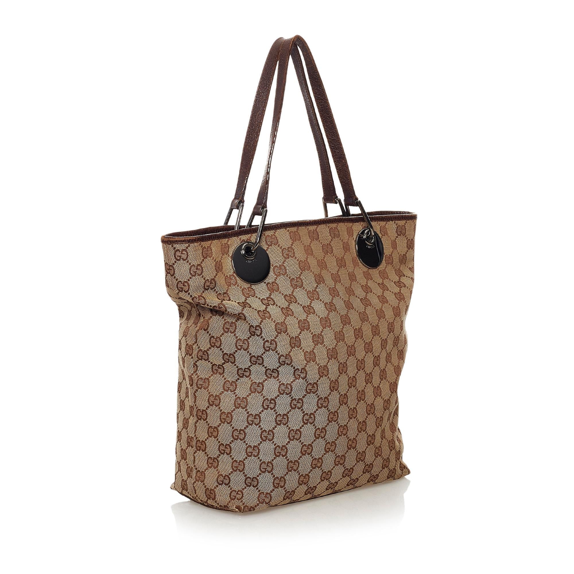 Gucci GG Canvas Eclipse Tote Bag (SHG-32819)