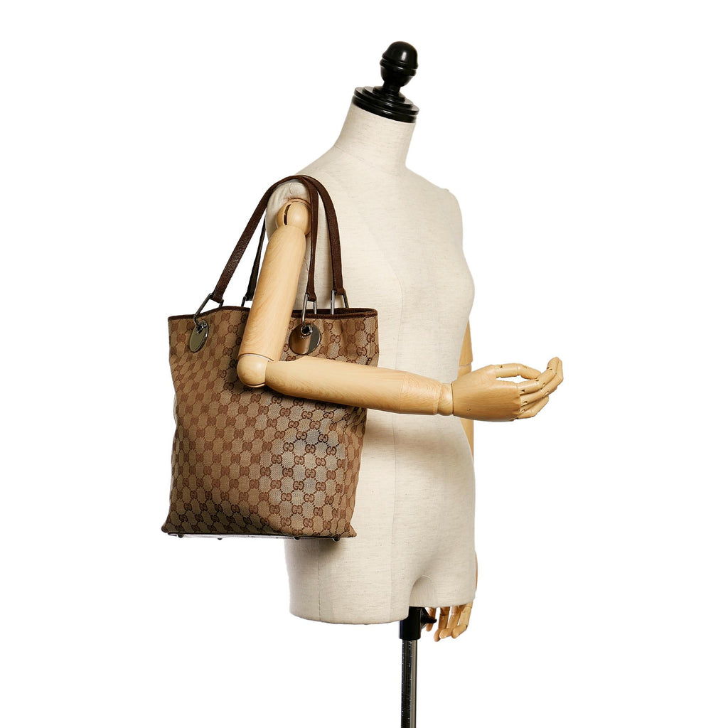 Gucci GG Canvas Eclipse Tote Bag (SHG-34151)