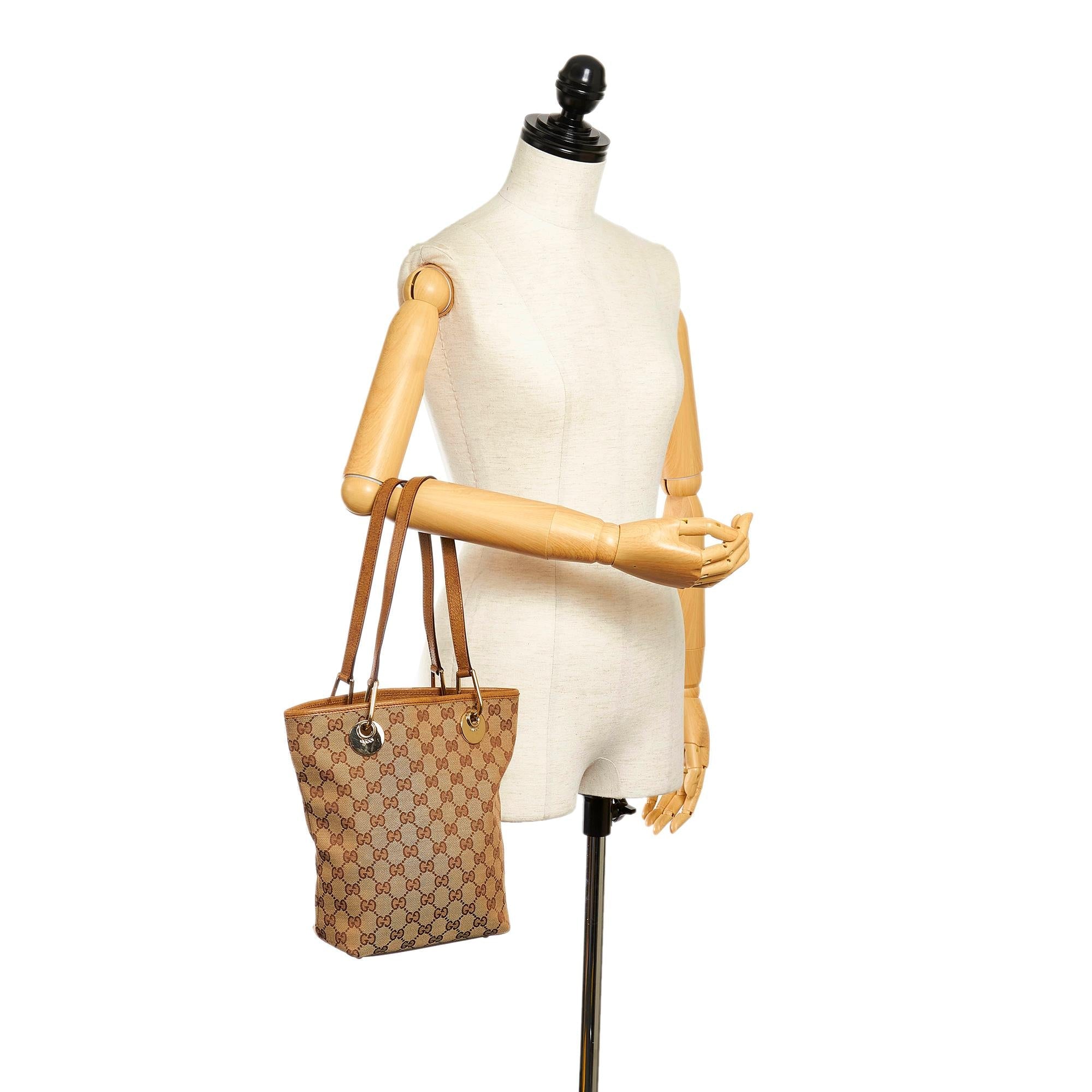 Gucci GG Canvas Eclipse Tote Bag (SHG-34752)