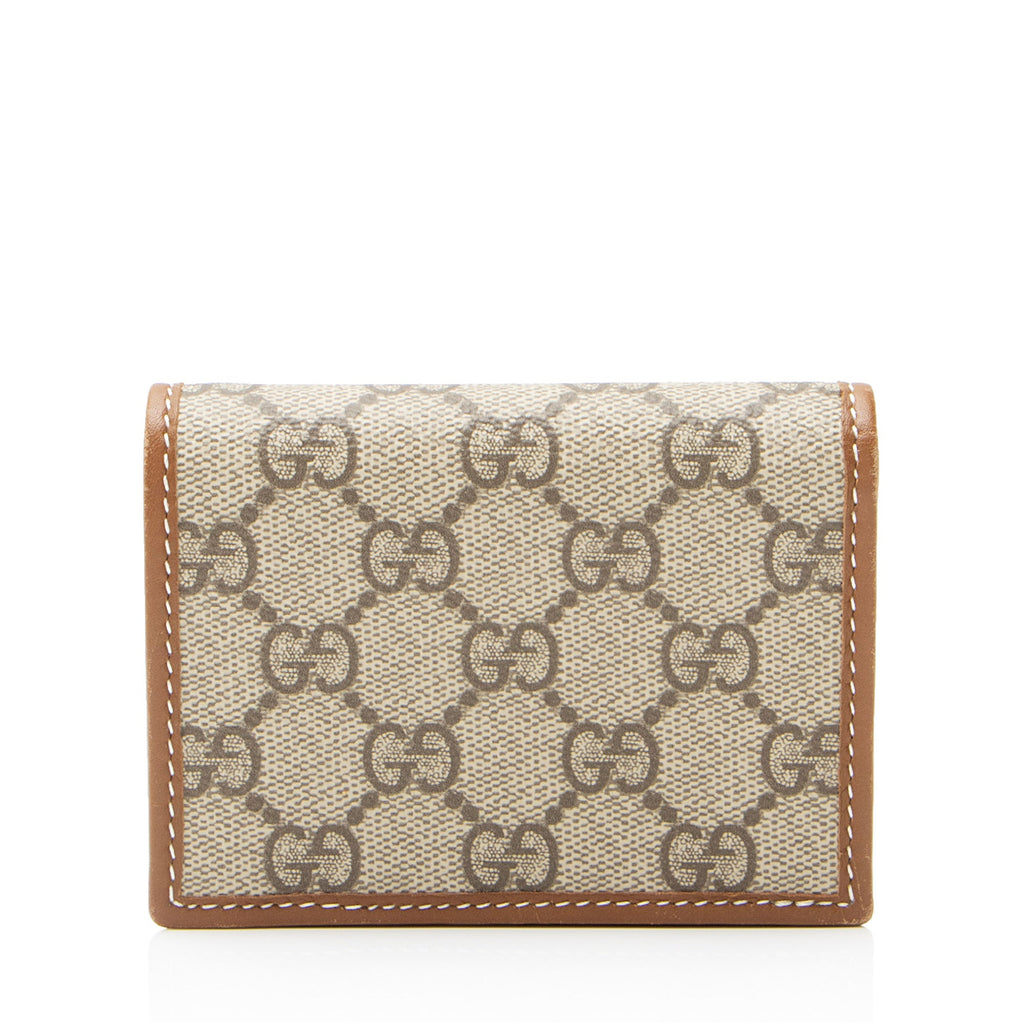 Gucci GG Canvas Emblem Bifold Wallet