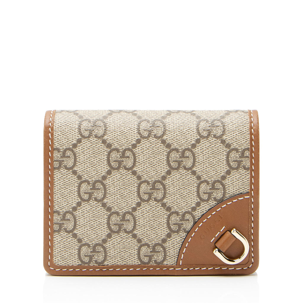 Gucci GG Canvas Emblem Bifold Wallet