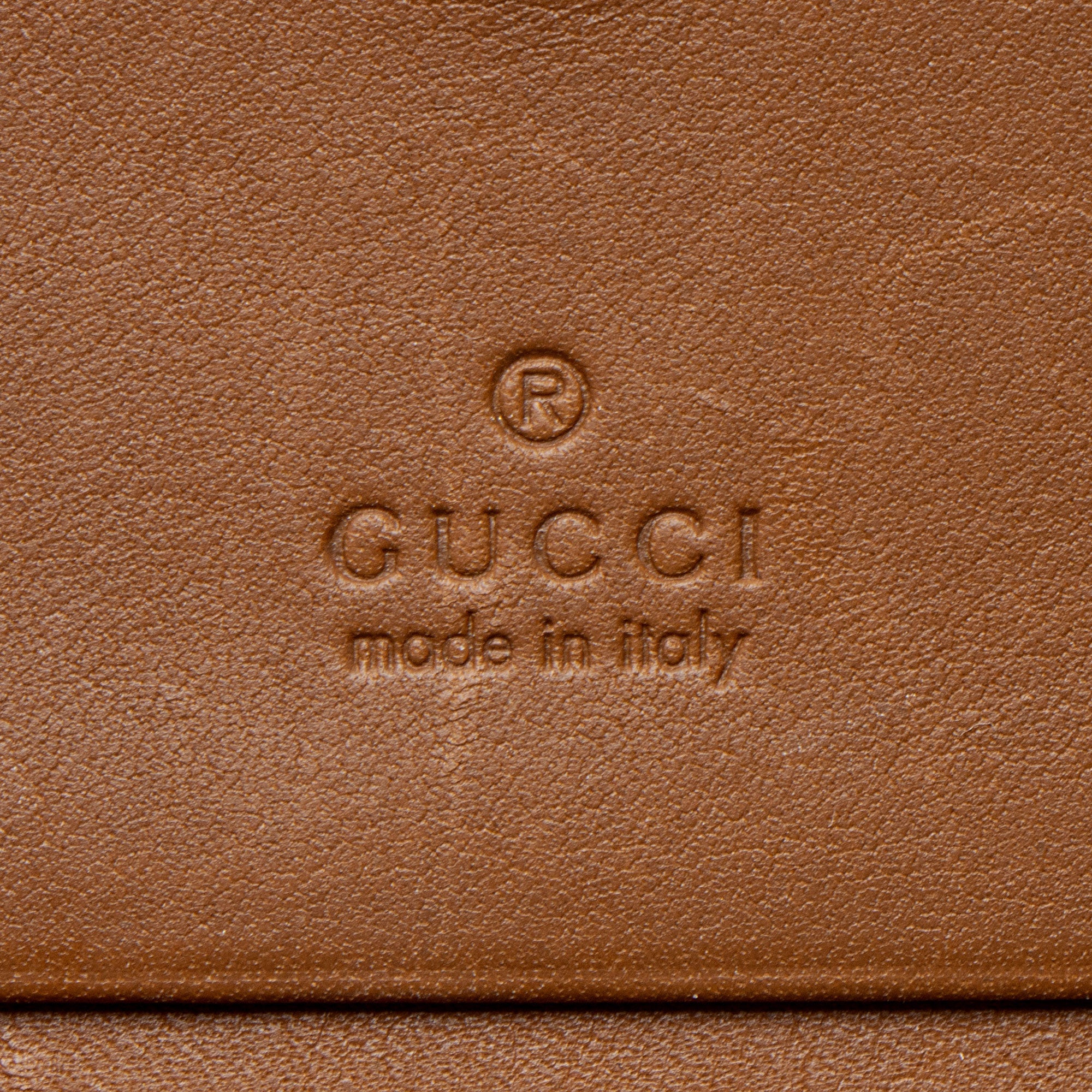 Gucci GG Canvas Emblem Bifold Wallet