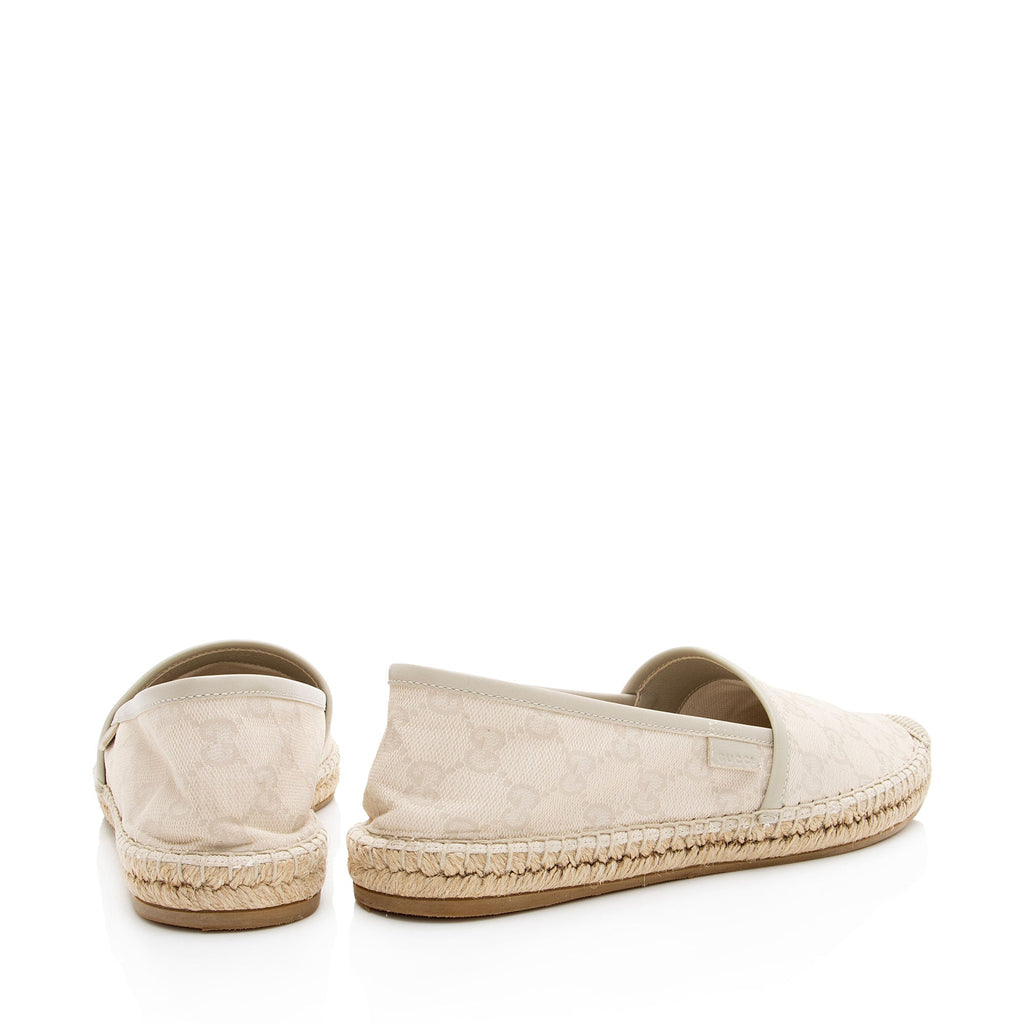 Gucci GG Canvas Espadrilles - Size 8 / 38