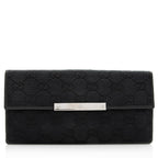 Gucci GG Canvas Flap Continental Wallet - FINAL SALE (SHF-19909)