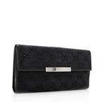 Gucci GG Canvas Flap Continental Wallet - FINAL SALE (SHF-19909)
