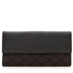 Gucci GG Canvas Flap Continental Wallet (SHF-20696)