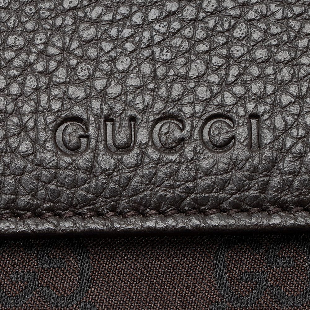 Gucci GG Canvas Flap Continental Wallet (SHF-20696)
