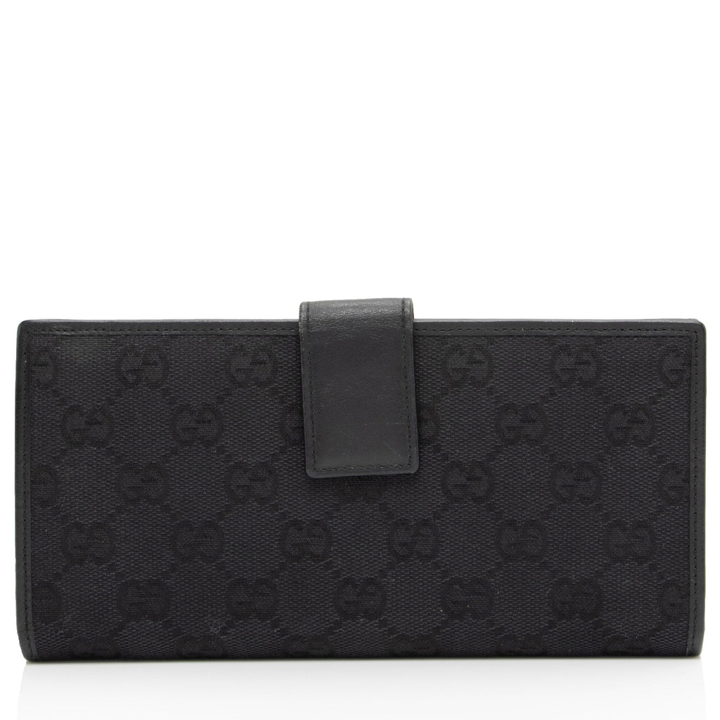 Gucci GG Canvas Flap Continental Wallet (SHF-5hwW9Y)