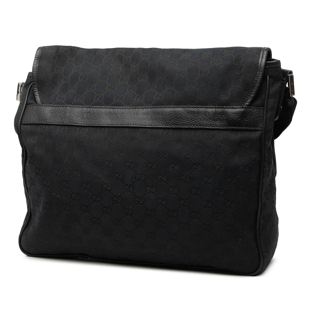 Gucci GG Canvas Flap Messenger Bag