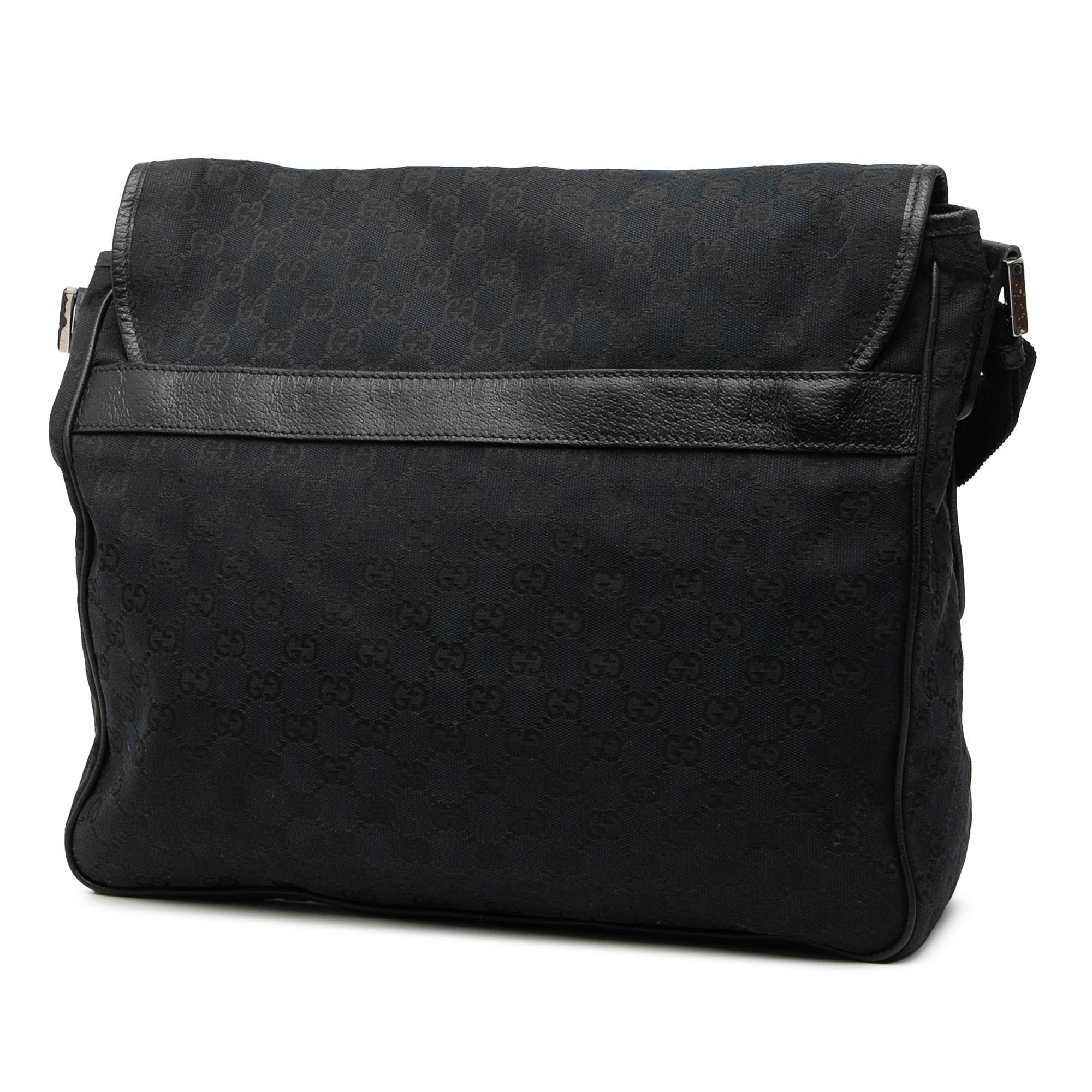 Gucci GG Canvas Flap Messenger Bag