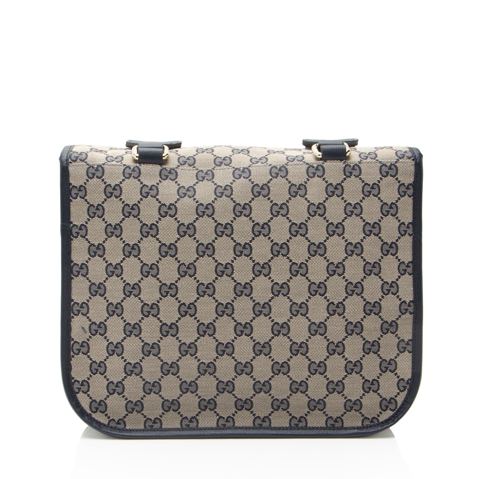 Gucci GG Canvas Buckle Flap Messenger