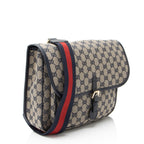 Gucci GG Canvas Buckle Flap Messenger