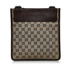 Gucci GG Canvas Flat Messenger (SHG-tmDaTa)
