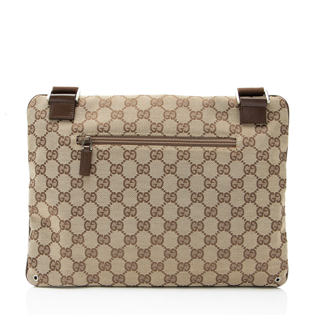 Gucci GG Canvas Flat Small Messenger