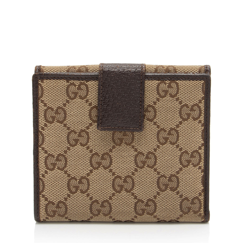 Gucci GG Canvas French Wallet (SHF-Acn7sT)