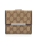 Gucci GG Canvas French Wallet (SHF-Acn7sT)