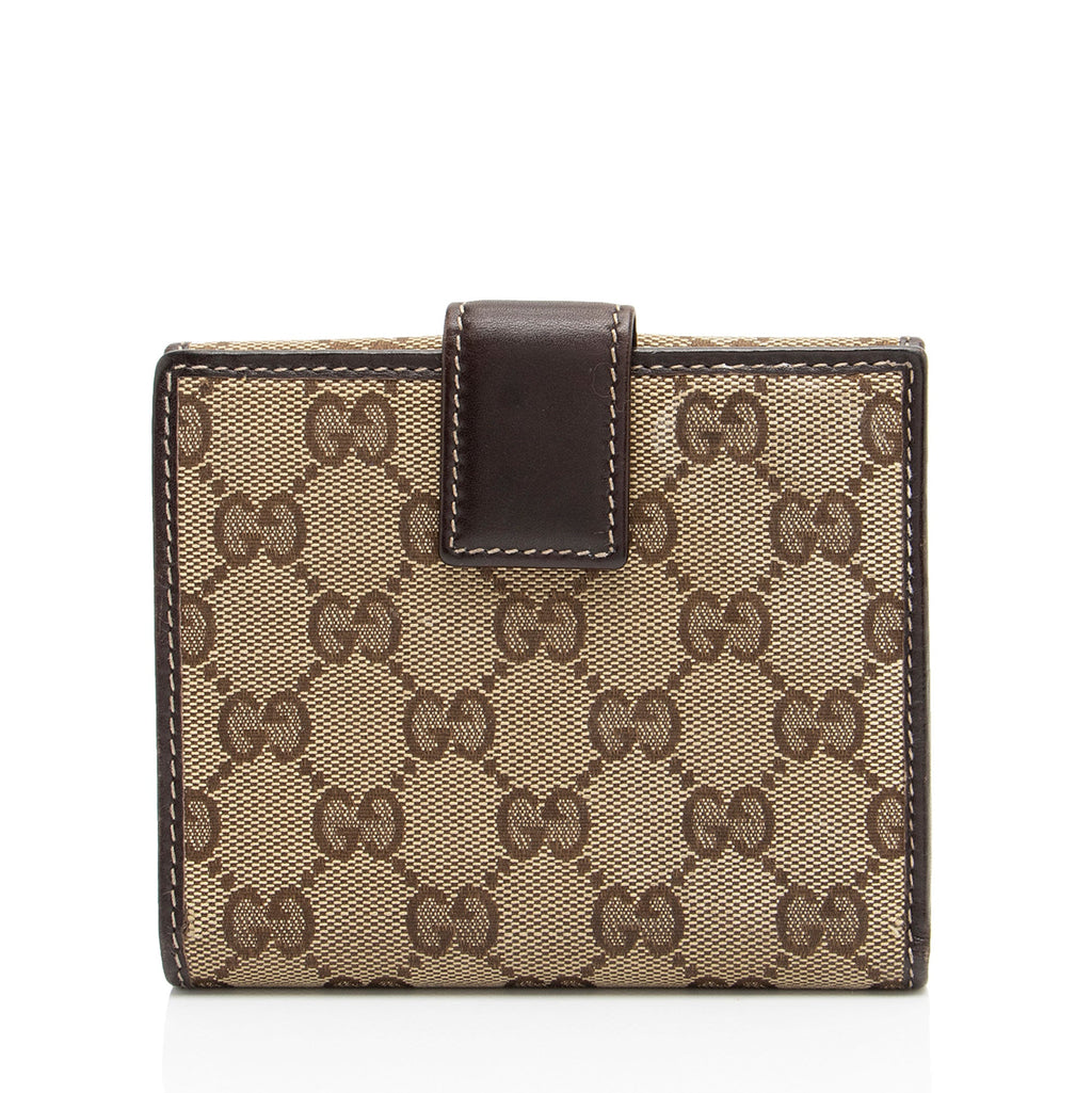 Gucci GG Canvas New Britt French Wallet
