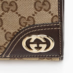 Gucci GG Canvas New Britt French Wallet