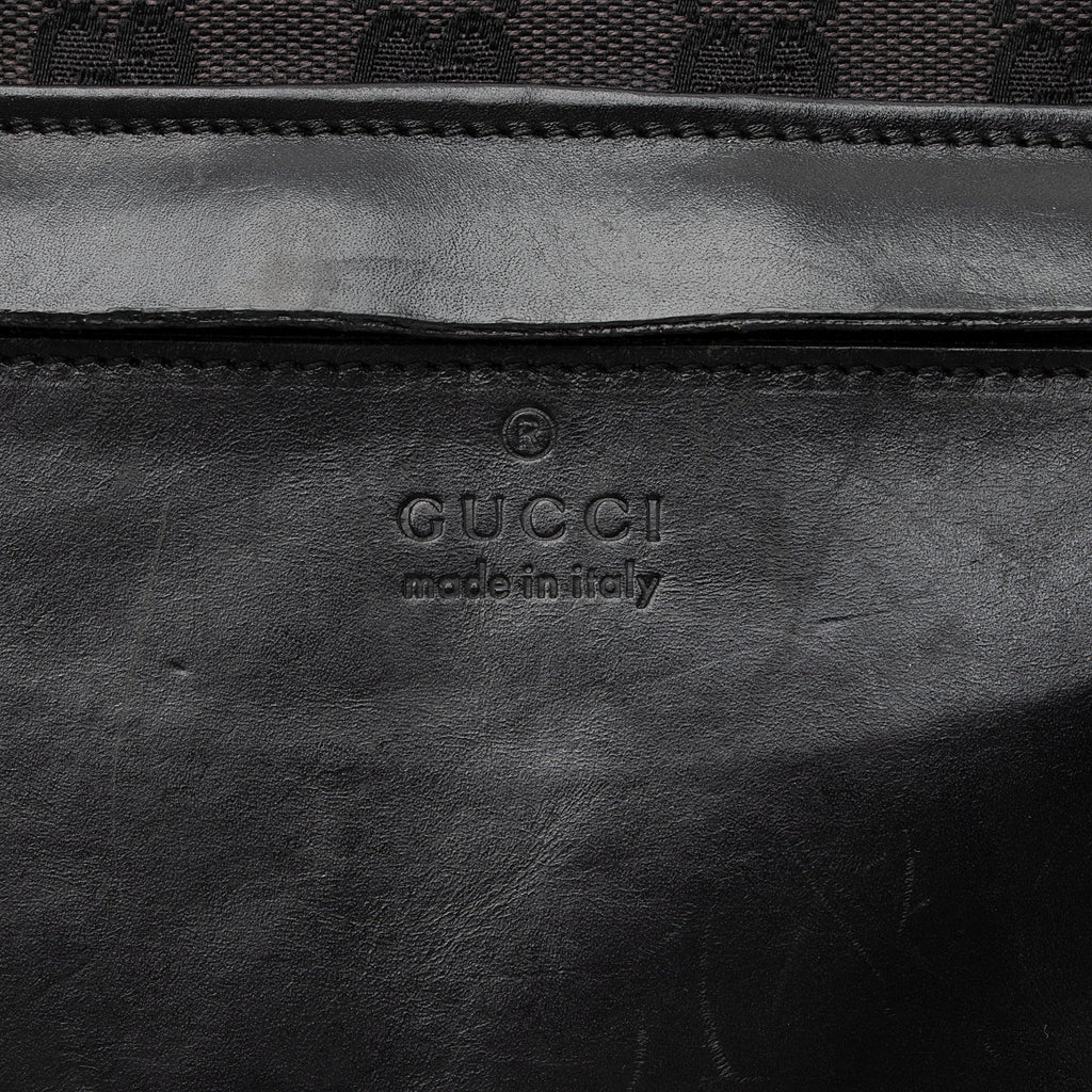 Gucci GG Canvas Front Pocket E/W Shopping Tote (SHF-23636)