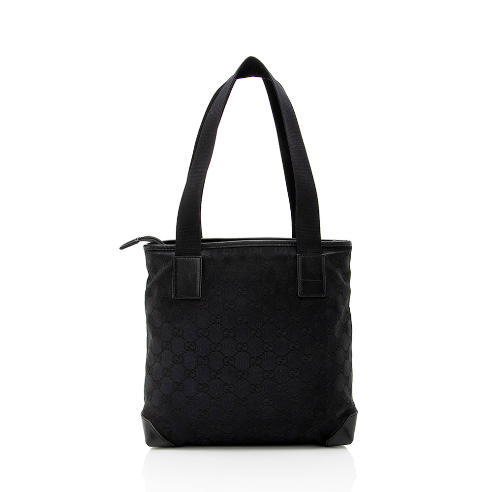 Gucci GG Canvas Front Pocket Small Tote (SHF-15969)