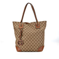 Gucci GG Canvas GG Charm Tote (SHG-s2pq0g)