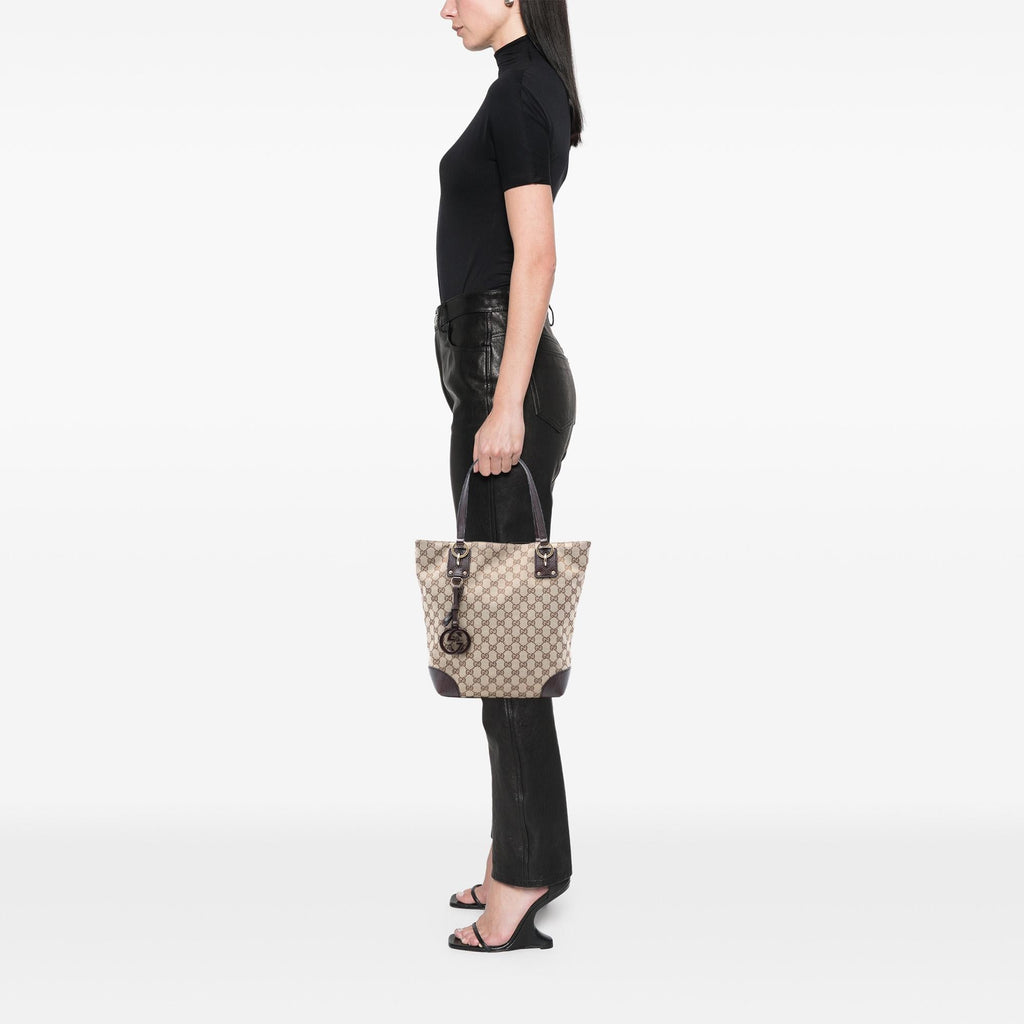 Gucci GG Canvas GG Charm Tote